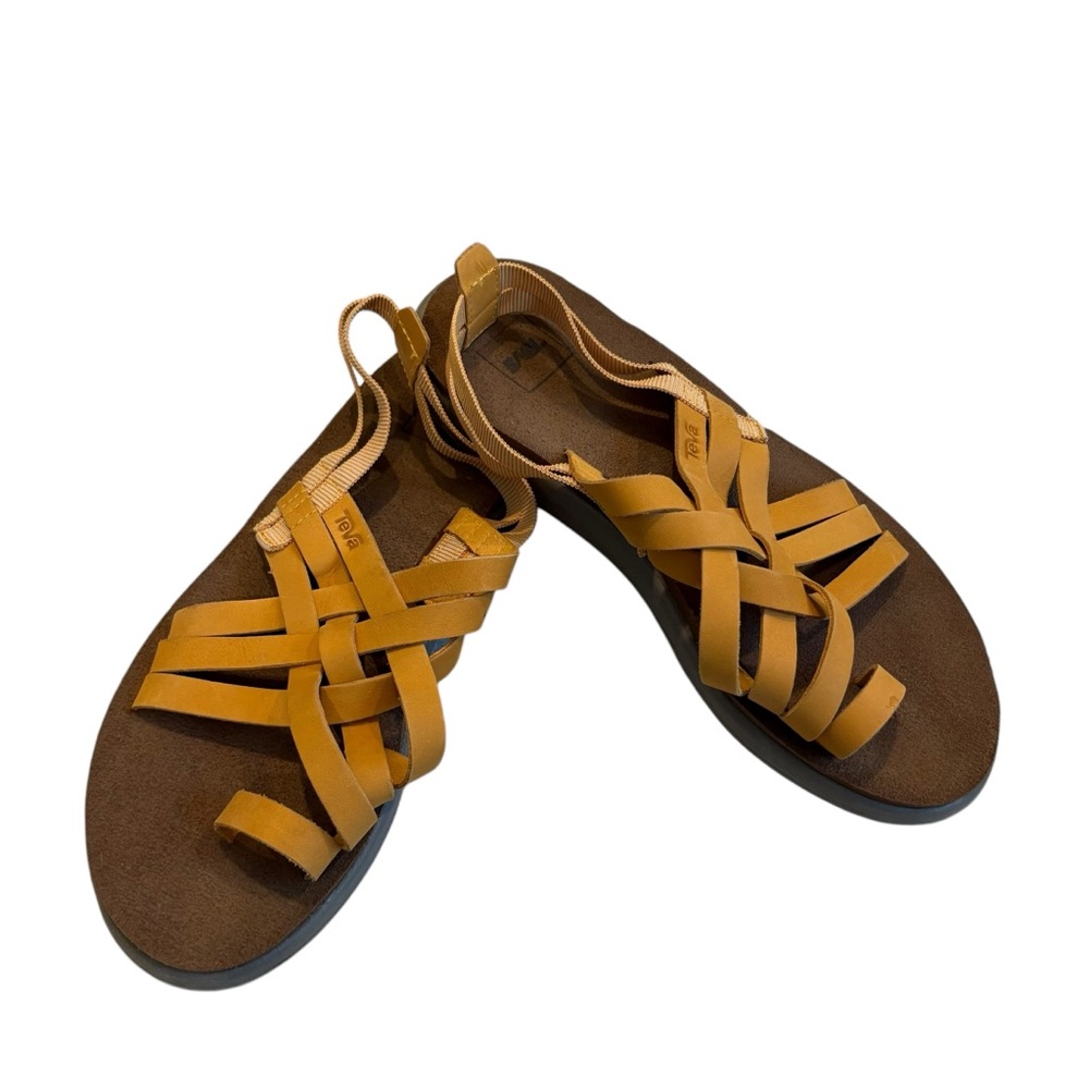 Teva Yellow Women's Sandals - Picture 2 of 13